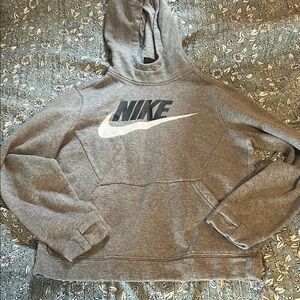 Nike Heather Gray Pullover Hoodie